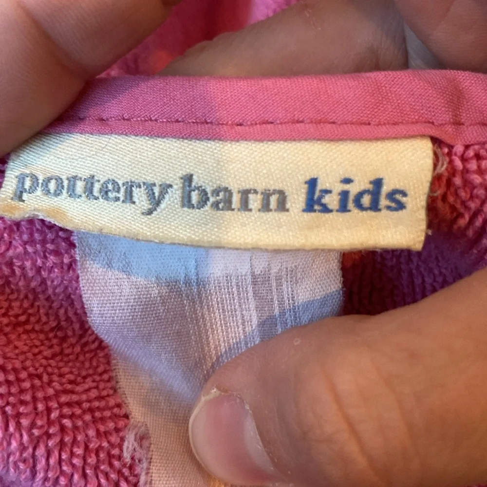 pottery barn kids owl bath towel